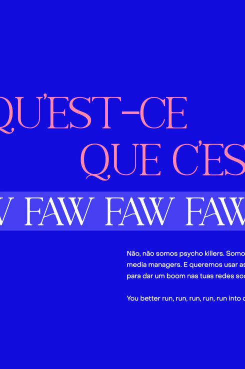 FAW Agency — tela do site 3